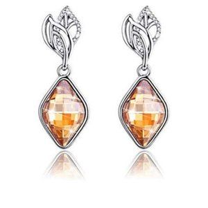 Sterling Silver Crystal Earrings
